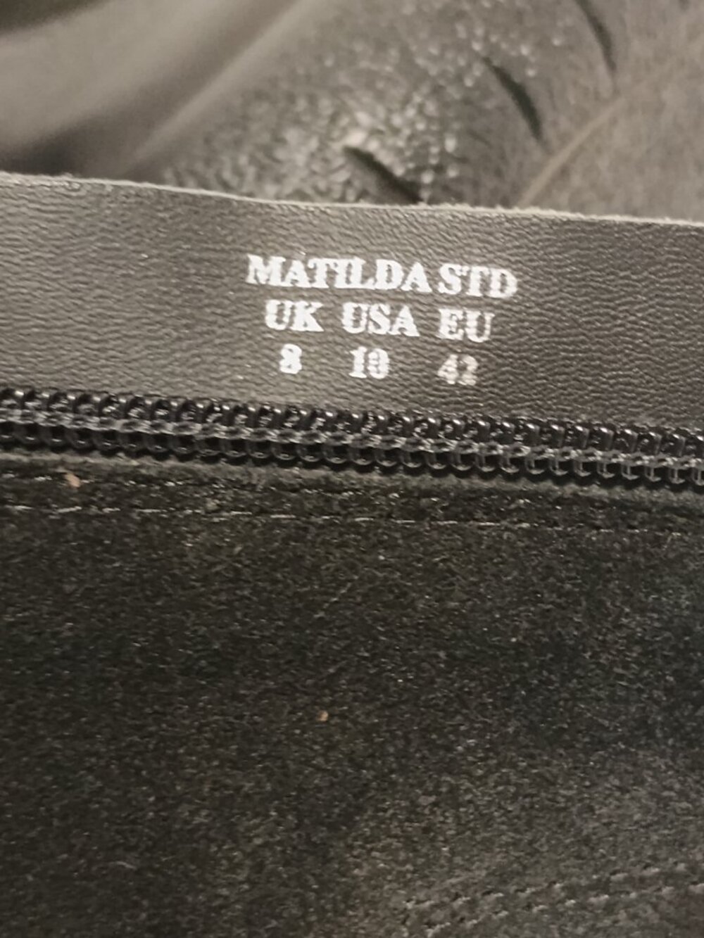Hotter Matilda Mid Calf Boots Women’s US 10 Black Leather Suede Comfort - Picture 8 of 9